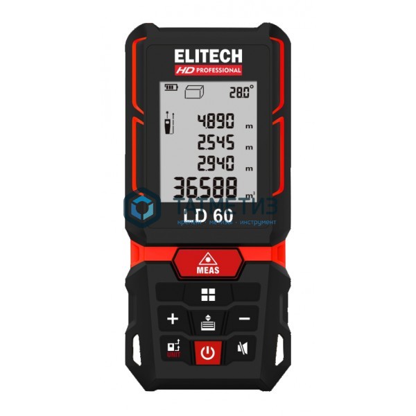 Дальномер лазерный ELITECH HD ЛД 100 (3х1.5В(ААА) 0.05–100м, угломер,точн-1.5ммм,чехол) -  магазин крепежа «ТАТМЕТИЗ»