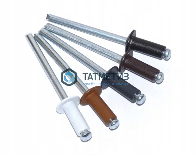 Заклепки ZK ал/ст 4,8x12 RAL 7024 | «ТАТМЕТИЗ» Заклепки ZK ал/ст 4,8x12 RAL 7024 - магазин крепежа «ТАТМЕТИЗ»