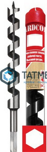 Сверло по дереву, спираль Левиса 14х230 мм, 6-гр.хвостовик, "Hardcore" -  магазин «ТАТМЕТИЗ»