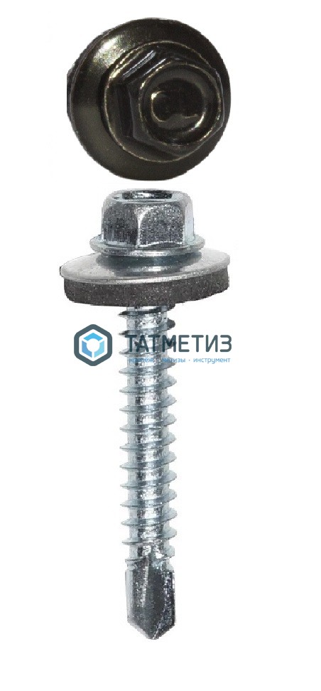 Саморез окраш.кров. 4,8х35 /9005/ ( 250 шт/уп) HW | «ТАТМЕТИЗ» Саморез окраш.кров. 4,8х35 /9005/ ( 250 шт/уп) HW - магазин крепежа «ТАТМЕТИЗ»