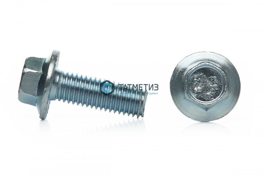 Болт с фланцем DIN 6921 М 8 х 20 КП 8.8 оц | «ТАТМЕТИЗ» Болт с фланцем DIN 6921 М 8 х 20 КП 8.8 оц - магазин крепежа «ТАТМЕТИЗ»
