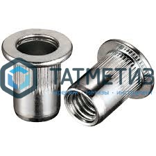 Заклепка резьбовая цилиндрический борт М 6 L=15 (0,5-3,0) мм NX | «ТАТМЕТИЗ» Заклепка резьбовая цилиндрический борт М 6 L=15 (0,5-3,0) мм NX - магазин крепежа «ТАТМЕТИЗ»