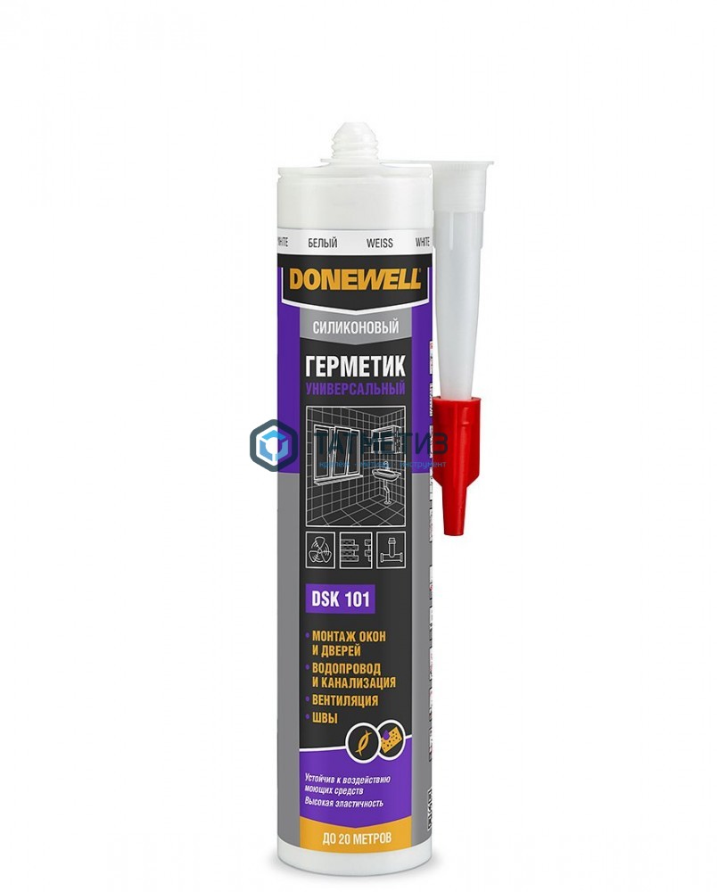 Герметик силиконовый DONEWELL универсальный БЕЛЫЙ 260 мл -  магазин крепежа «ТАТМЕТИЗ»