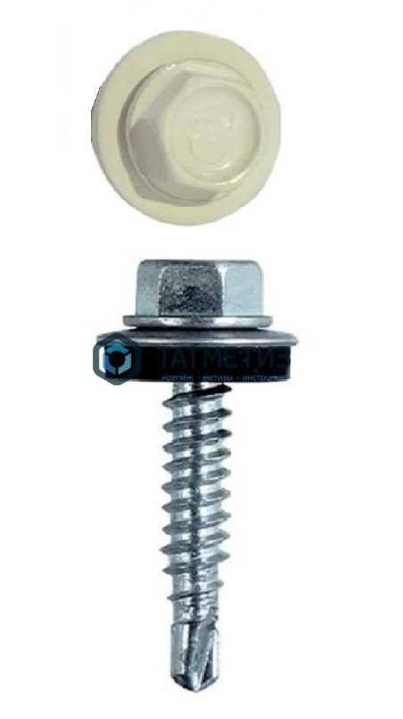 Саморез окраш.кров. 5,5х25 /1015/ (250 шт/уп) HW | «ТАТМЕТИЗ» Саморез окраш.кров. 5,5х25 /1015/ (250 шт/уп) HW - магазин крепежа «ТАТМЕТИЗ»