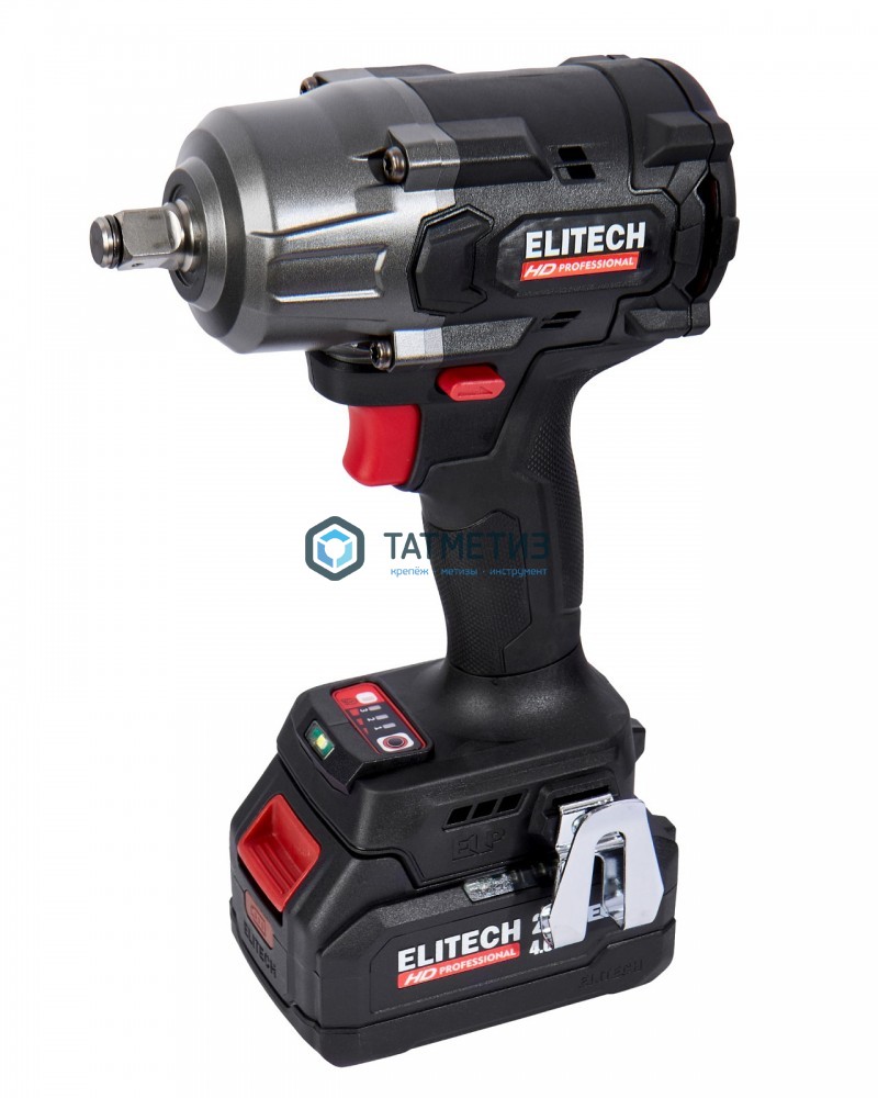 Гайковерт аккум.б/щет, 20В,1х4.0Ач, ELP, 0-2900 об/мин, 1/2", 510/630/850Нм, ELITECH HD CW 200 -  магазин крепежа «ТАТМЕТИЗ»