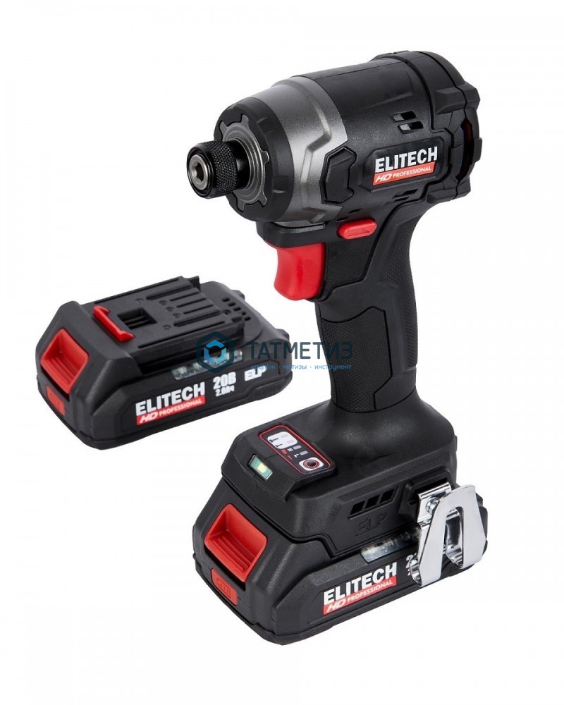 Винтоверт аккум.ELITECH HD CS 2003SL,20В Li-Ion, б/щет, 2х2.0А/ч,260Нм, 0-4200уд/мин, Hex 1/4'' -  магазин крепежа «ТАТМЕТИЗ»