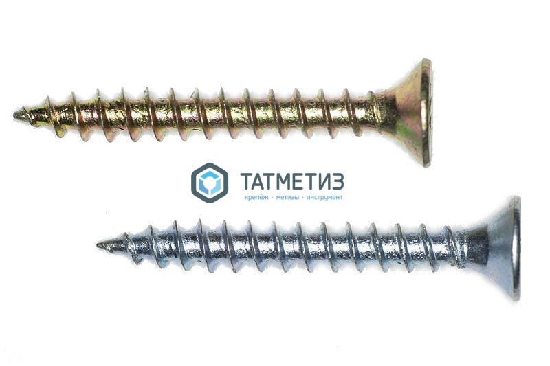 Шурупы унив. 5,0x 90  (1600 шт/уп) Z БЕЛЫЙ ЦИНК -  магазин крепежа «ТАТМЕТИЗ»