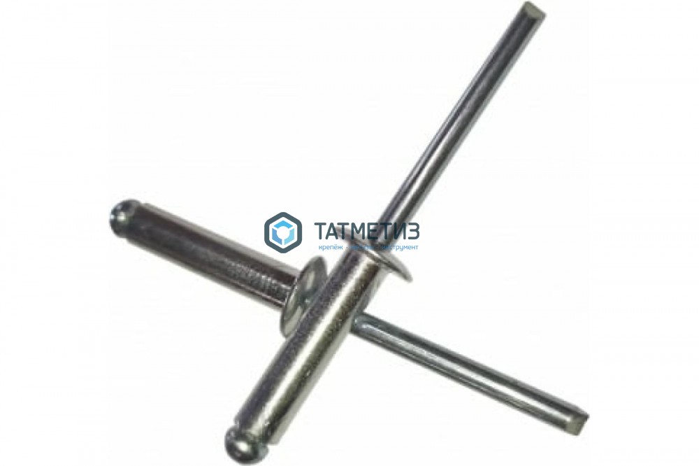 Заклепка 4,8 х 26 вытяжная нерж А2/А2 DIN 7337 | «ТАТМЕТИЗ» Заклепка 4,8 х 26 вытяжная нерж А2/А2 DIN 7337 - магазин крепежа «ТАТМЕТИЗ»