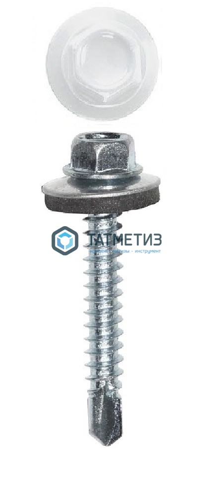 Саморез окраш.кров. 4,8х35 /9003/ (250 шт/уп) КК | «ТАТМЕТИЗ» Саморез окраш.кров. 4,8х35 /9003/ (250 шт/уп) КК - магазин крепежа «ТАТМЕТИЗ»