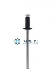 Заклепки ZK ал/ст 4,0x10 RAL 9005 (1000 шт/уп) черный антрацит -  магазин крепежа «ТАТМЕТИЗ»