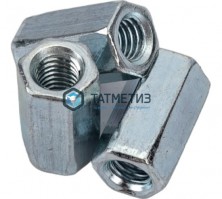Гайка соединительная DIN 6334, оц  М8  (1300 шт/уп)  МН -  магазин крепежа «ТАТМЕТИЗ»