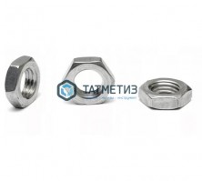 Гайка низкая DIN 439, оц М10  (3800 шт/уп) МН -  магазин крепежа «ТАТМЕТИЗ»
