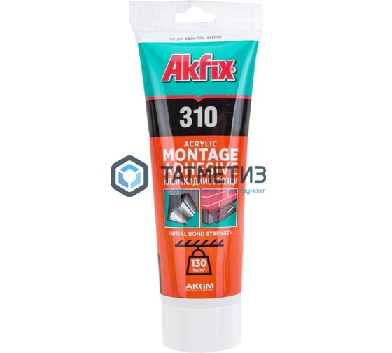 Клей монтажный акриловый Akfix 310 250 гр (36) | «ТАТМЕТИЗ» Клей монтажный акриловый Akfix 310 250 гр (36) - магазин крепежа «ТАТМЕТИЗ»