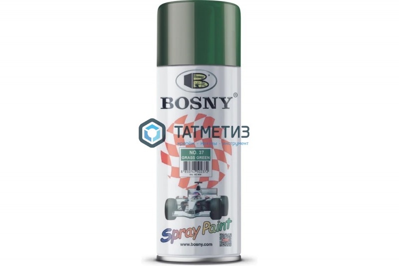 Краска аэроз. BOSNY 520 мл. №037 ЗЕЛЕНАЯ ТРАВА Краска аэроз. BOSNY 520 мл. №037 ЗЕЛЕНАЯ ТРАВА