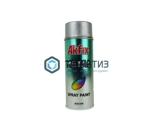 Краска аэроз. СЕРЕБРО  400Ml Gw.300Gr (6) Akfix Краска аэроз. СЕРЕБРО  400Ml Gw.300Gr (6) Akfix