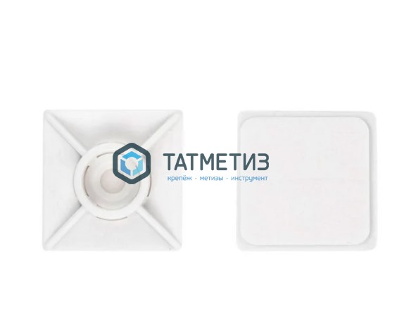 Площадка 19*19 белая самокл. (100 шт/уп) | «ТАТМЕТИЗ» Площадка 19*19 белая самокл. (100 шт/уп) - магазин крепежа «ТАТМЕТИЗ»